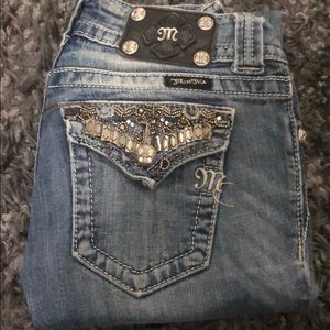 Dark Blue Miss Me Jeans Size 25